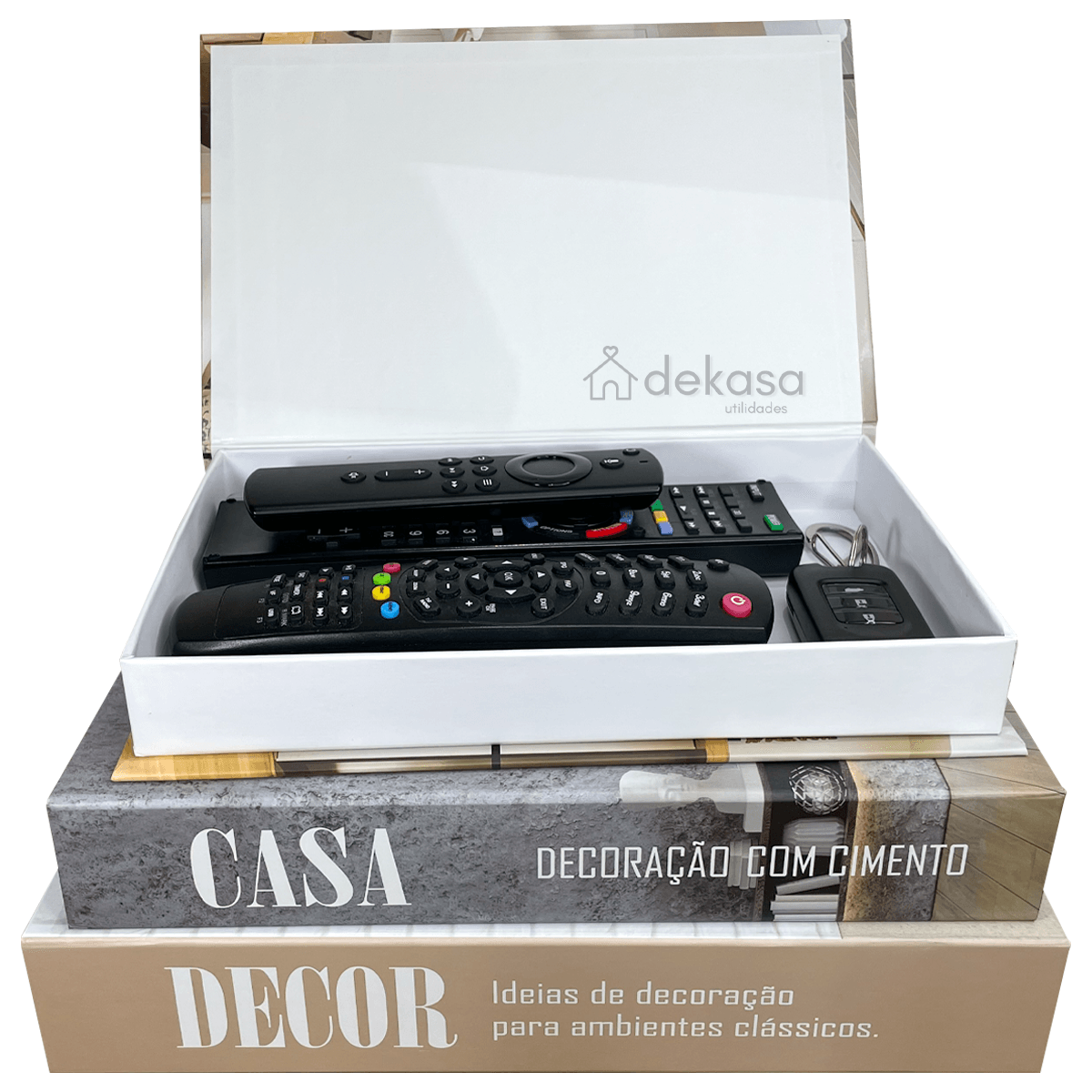 Livros Caixa Decorativo Grande Luxo - DECOR - Dekasa Utilidades