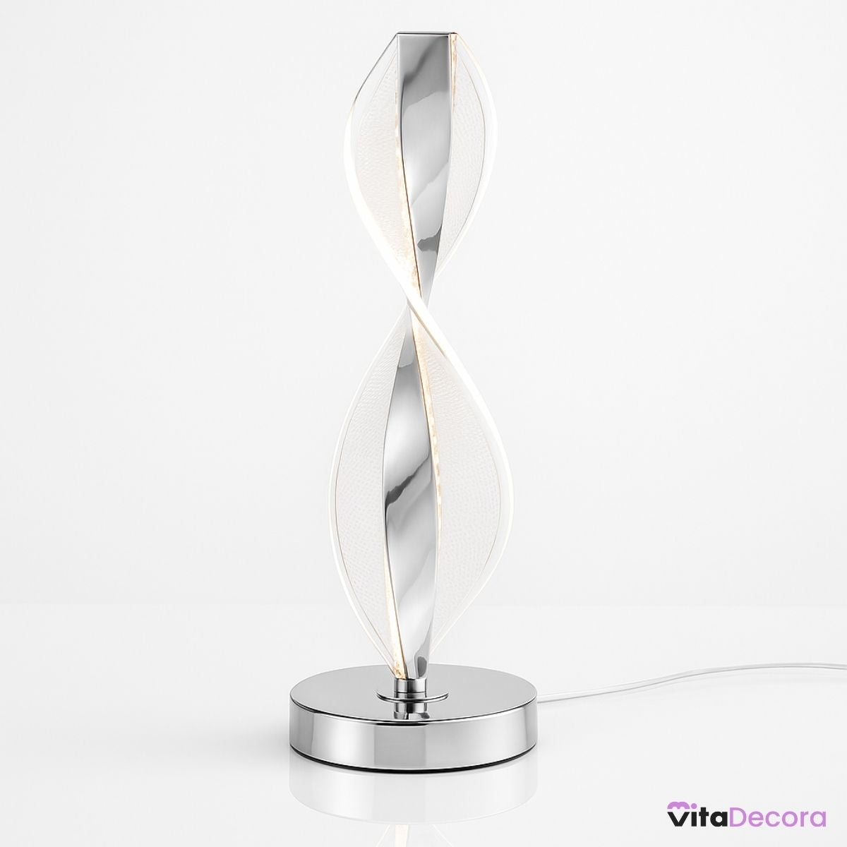 Abajur LED Mesa Design Infinito 3 Tons Bivolt Decorativo - VitaLux Decor