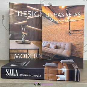 Livros Decorativos Organizadores - Conjunto com 3