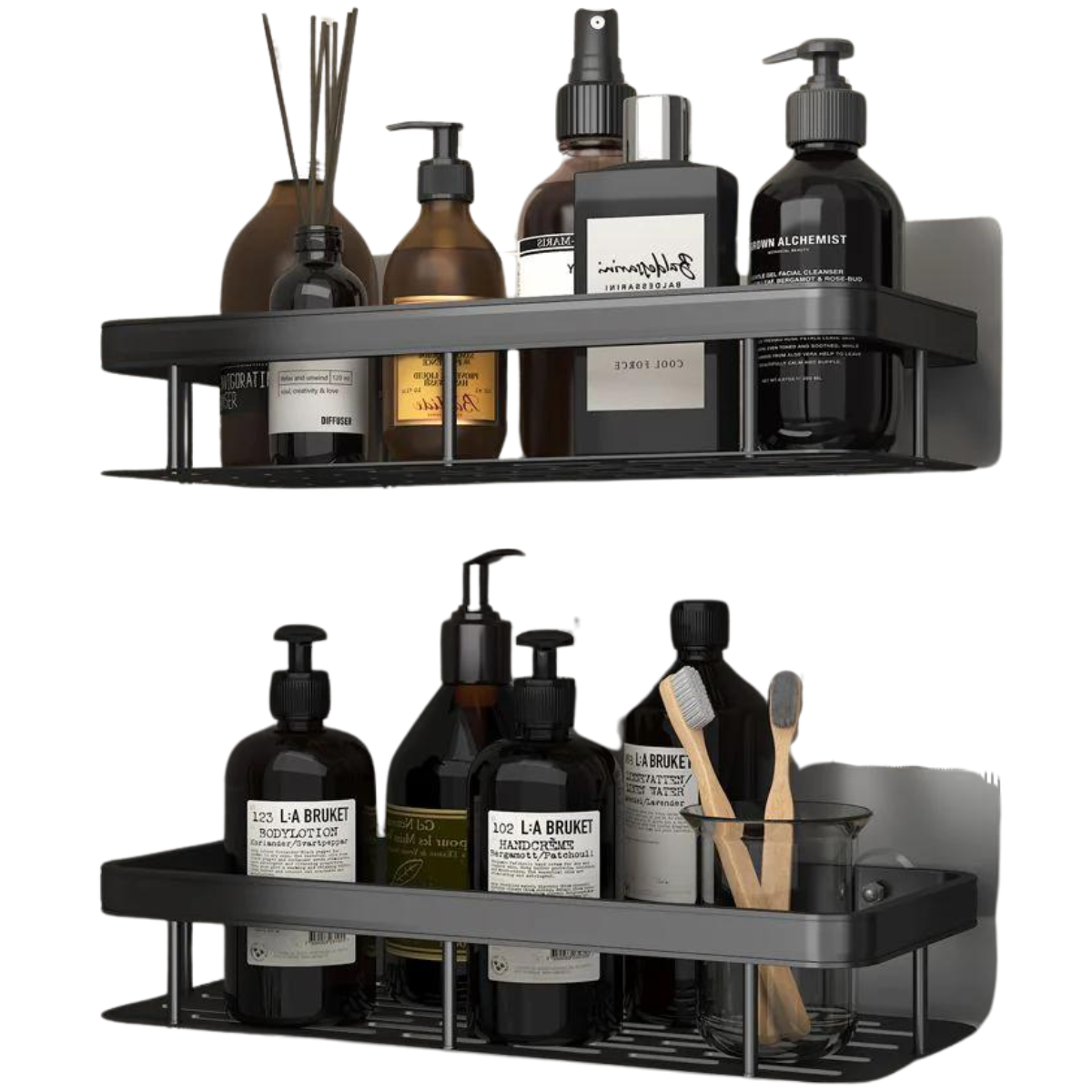 Kit Suporte Organizador em Alumínio + Adesivos ProFix - VitaAlu [FRETE GRÁTIS]