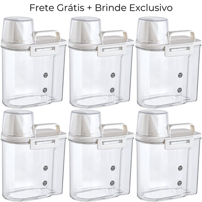 Condex 1,5 Litros - Potes Herméticos Porta Condimentos com Vedação em Silicone