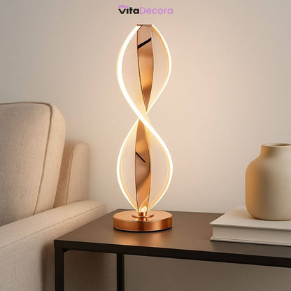 Abajur LED Mesa Design Infinito 3 Tons Bivolt Decorativo - VitaLux Decor