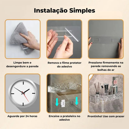 Kit Suporte Organizador em Acrílico + Adesivos ProFix de BRINDE! [FRETE GRÁTIS]