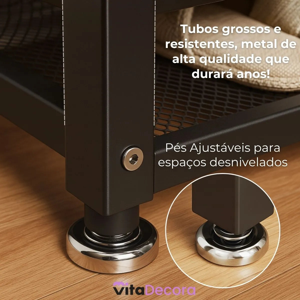 VitaHall - Banco Sapateira Premium 2 Andares [Frete Grátis]