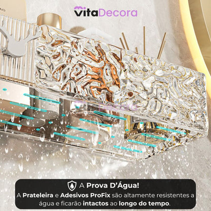 Kit Suporte Organizador em Acrílico + Adesivos ProFix de BRINDE! [FRETE GRÁTIS]
