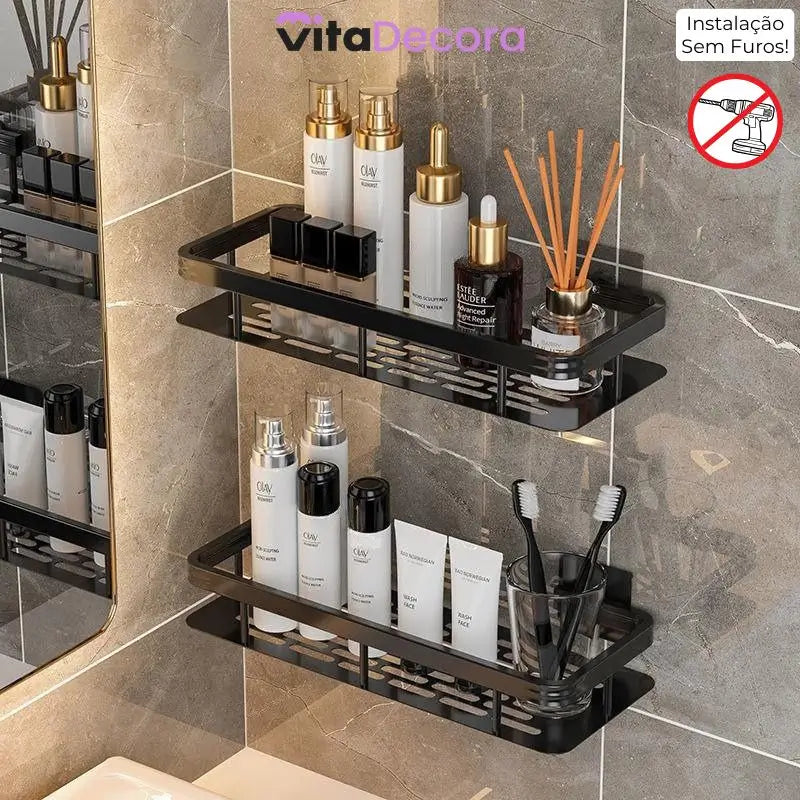 Kit Suporte Organizador em Alumínio + Adesivos ProFix - VitaAlu [FRETE GRÁTIS]