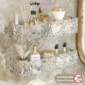 Kit Suporte Organizador Porta Shampoo + Kit Adesivos ProFix [FRETE GRÁTIS]