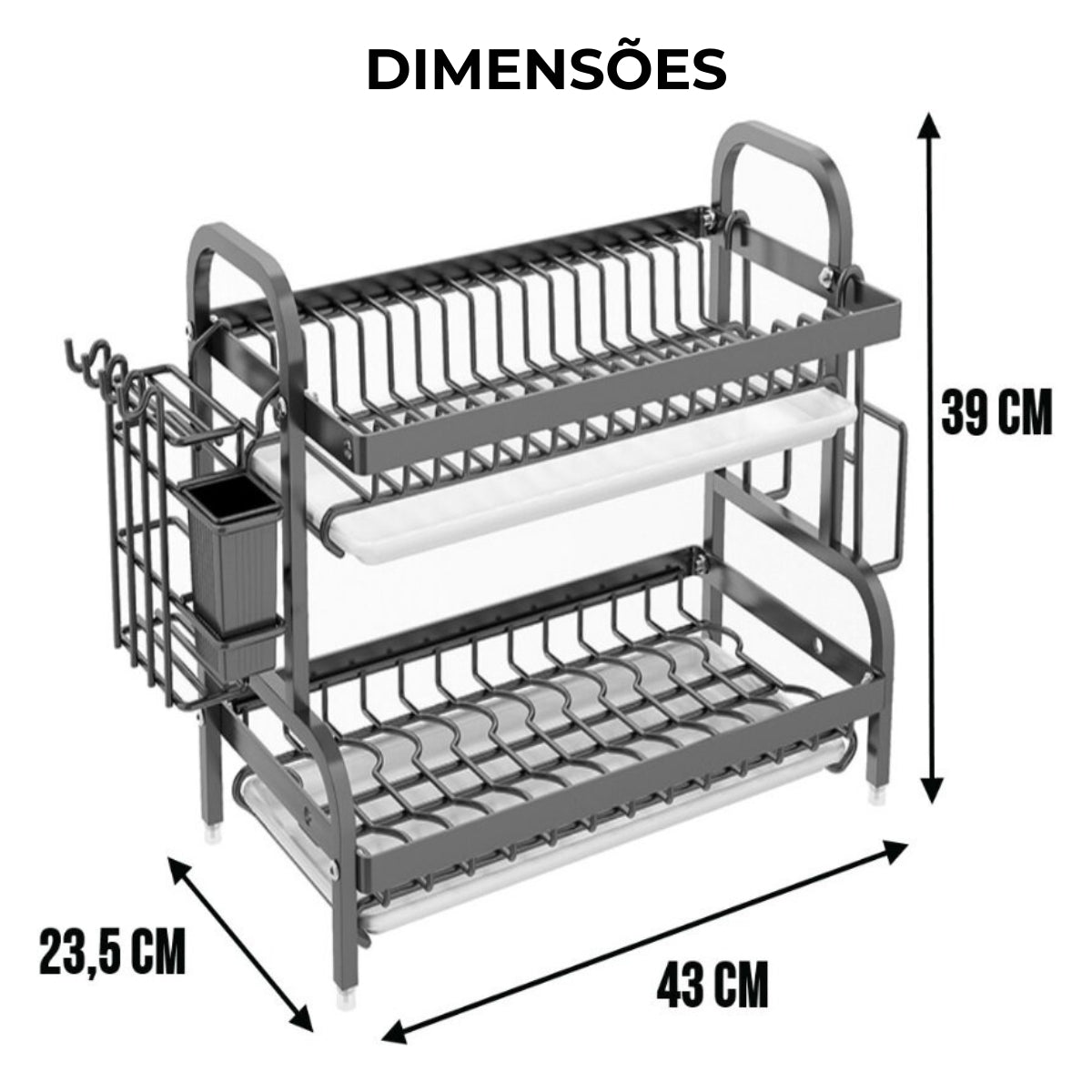 ESCORREDOR EM INOX PARA COZINHA