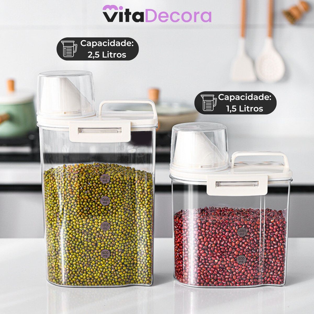 Condex 2,5L - Pote Hermético Porta Condimentos com Vedação Silicone