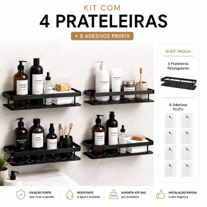 Kit Suporte Organizador em Alumínio + Adesivos ProFix - VitaAlu