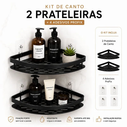 Kit Suporte Organizador em Alumínio + Adesivos ProFix - VitaAlu
