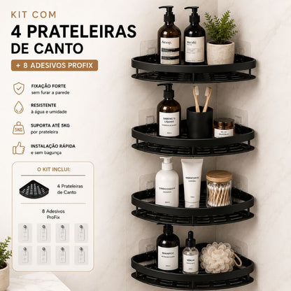 Kit Suporte Organizador em Alumínio + Adesivos ProFix - VitaAlu