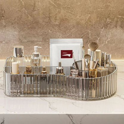 Organizador acrílico transparente multiuso para maquiagem e cosméticos