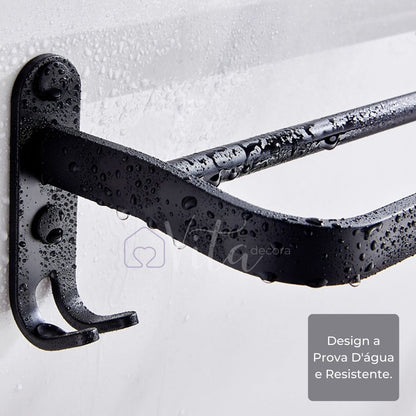 Suporte Toalha Duplo com Adesivos ProFix - Vita™ [FRETE GRÁTIS]