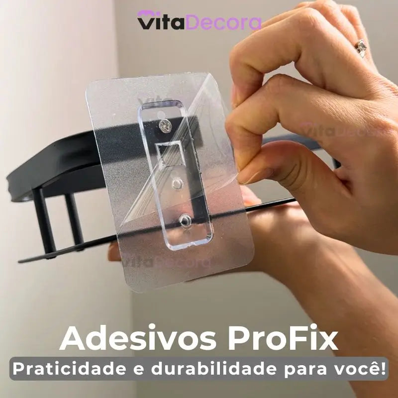 Kit Suporte Organizador em Alumínio + Adesivos ProFix - VitaAlu [FRETE GRÁTIS]