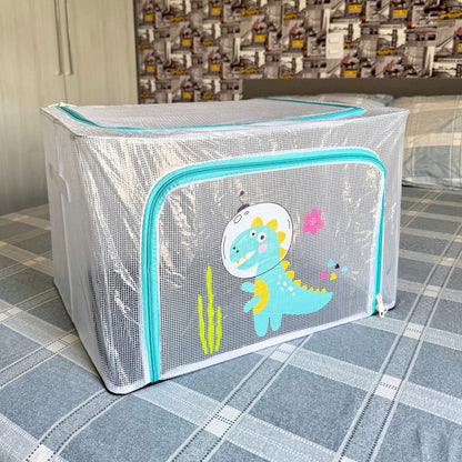 Organizador Infantil com Zíper – Grande (66L) para Brinquedos e Roupas