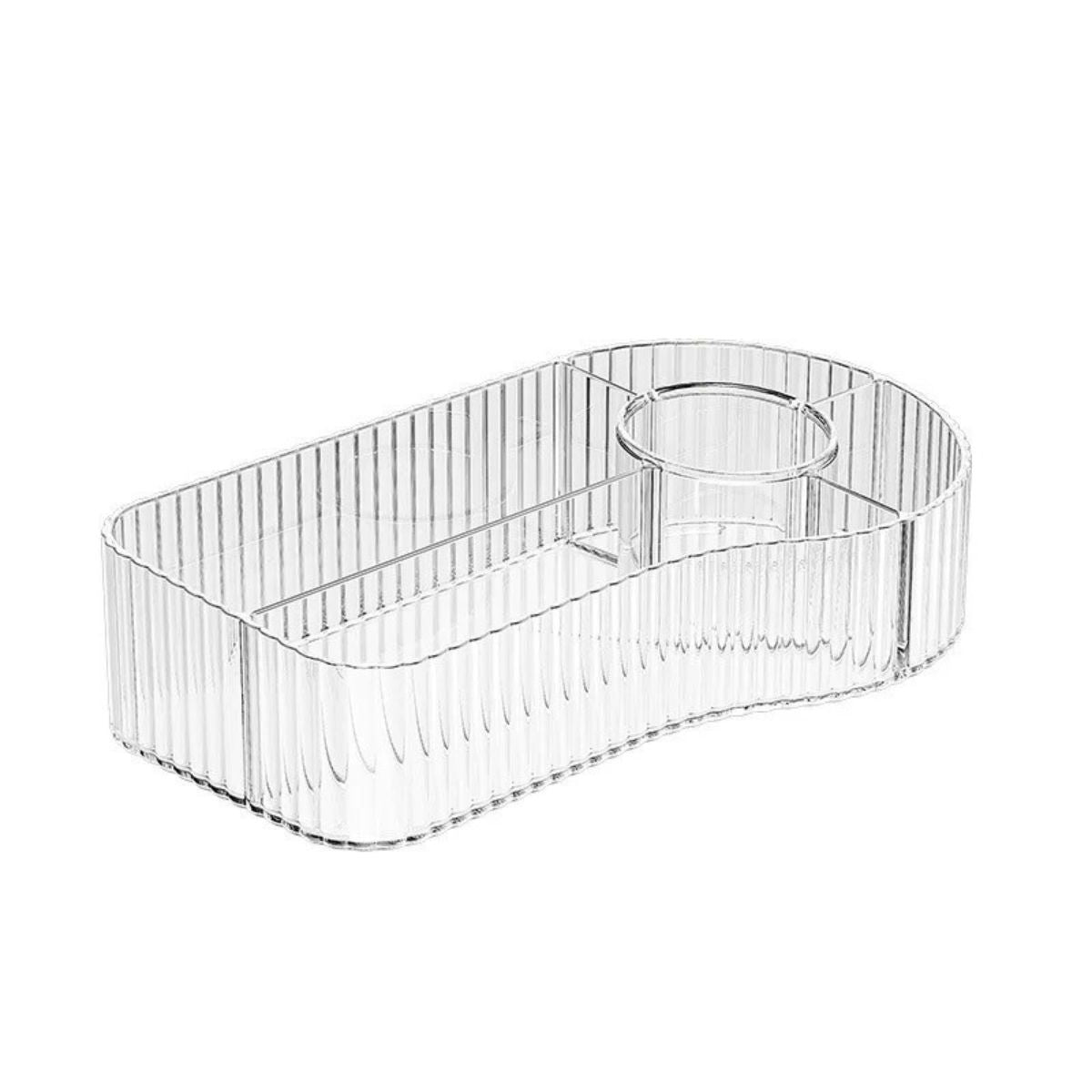 Organizador acrílico transparente multiuso para maquiagem e cosméticos