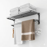 Porta-Toalhas Retrátil em Alumínio + Adesivos ProFix™ de BRINDE!