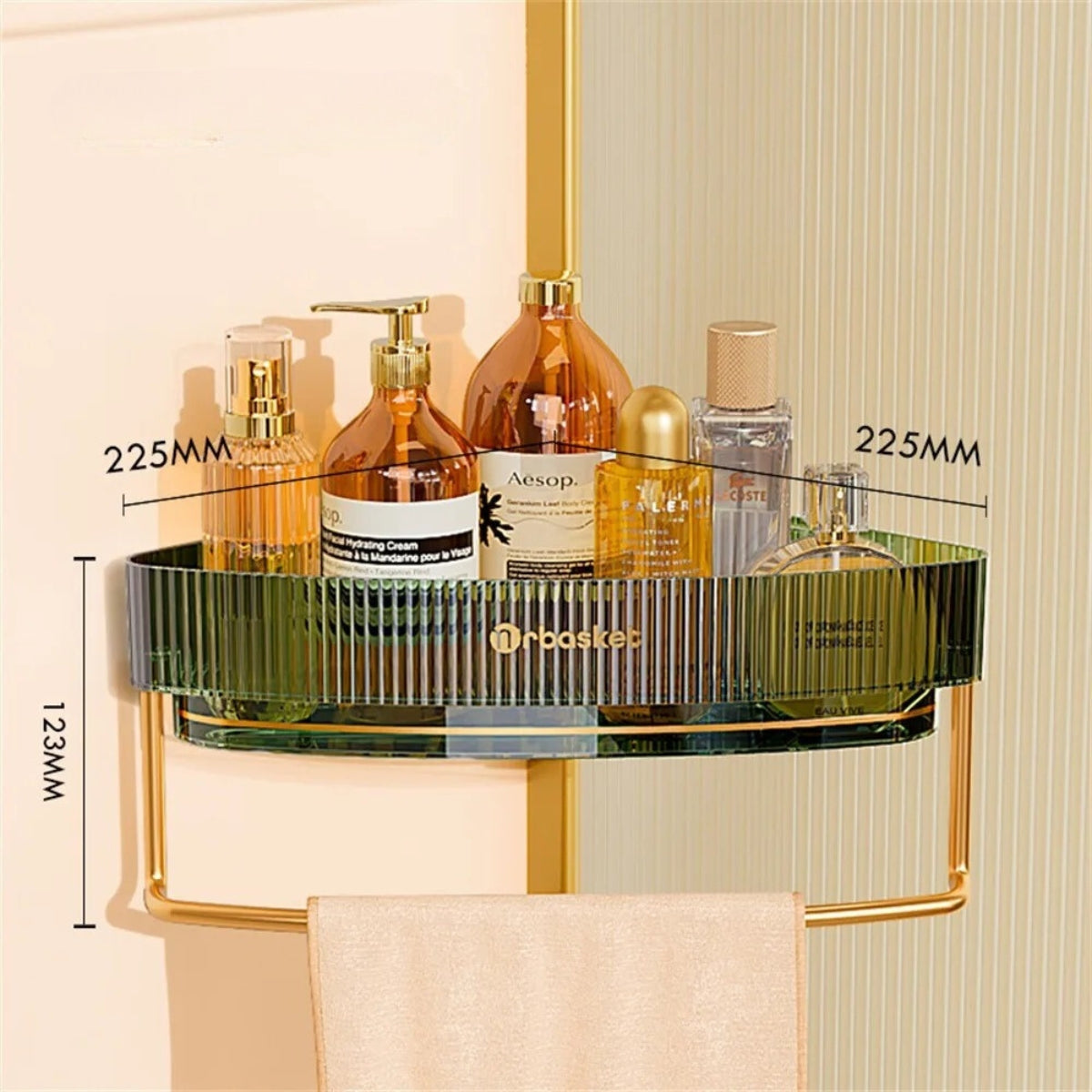 VitaDuo - Suporte Organizador Premium com Porta Toalhas + Adesivo ProFix