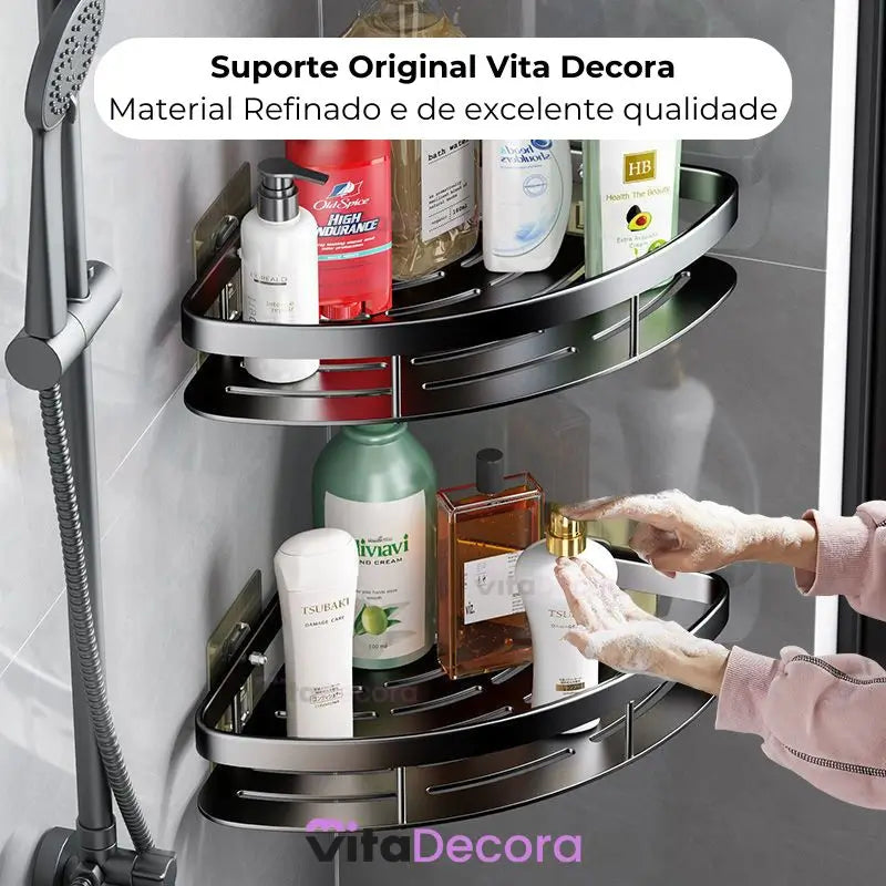 Kit Suporte Organizador em Alumínio + Adesivos ProFix - VitaAlu [FRETE GRÁTIS]