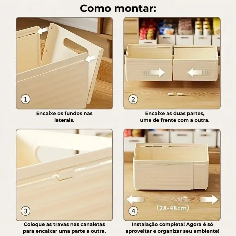 ModuVita - Organizador Modular Empilhável Expansível (28 a 48cm)