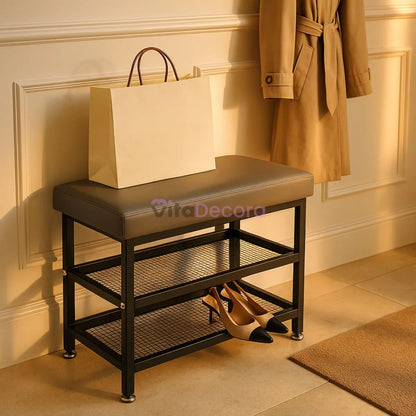 VitaHall - Banco Sapateira Premium 2 Andares [Frete Grátis]