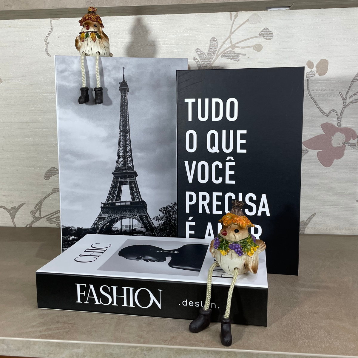 Kit 3 Livros Decorativos Organizadores - Modelo Casablanca