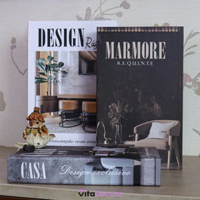 Livros Decorativos Organizadores - Conjunto com 3