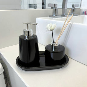 Kit Lavabo Elegance 3 Peças Porcelana