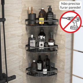 Kit Suporte Organizador em Alumínio + Adesivos ProFix - VitaAlu [FRETE GRÁTIS]