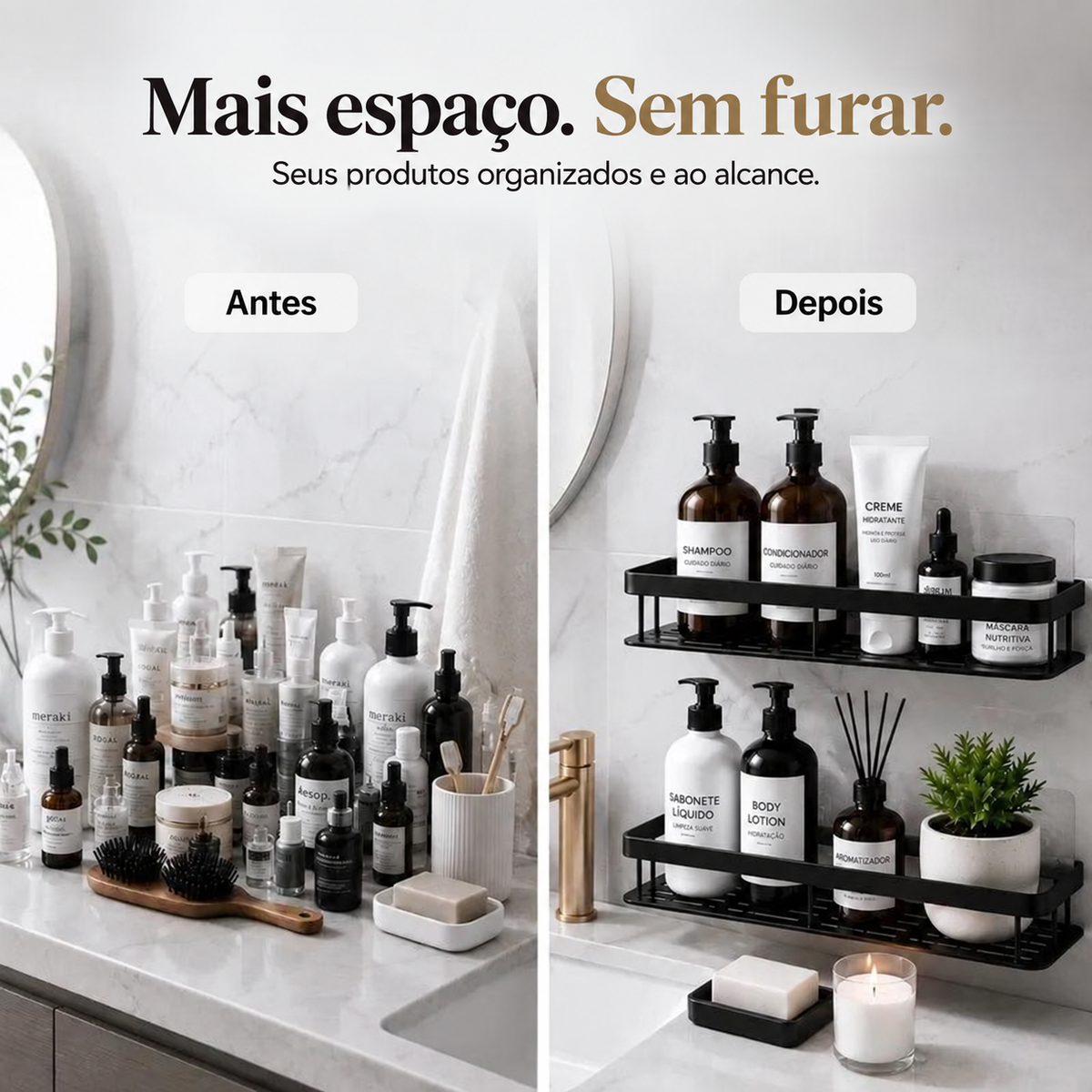 Antes e depois da organização com VitaAlu