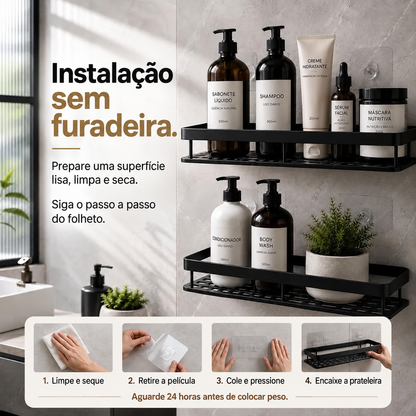 Passo a passo de instalação sem furadeira