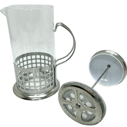 Cafeteira Prensa Francesa 600ml Aço Inox Quadrados - Dekasa Utilidades