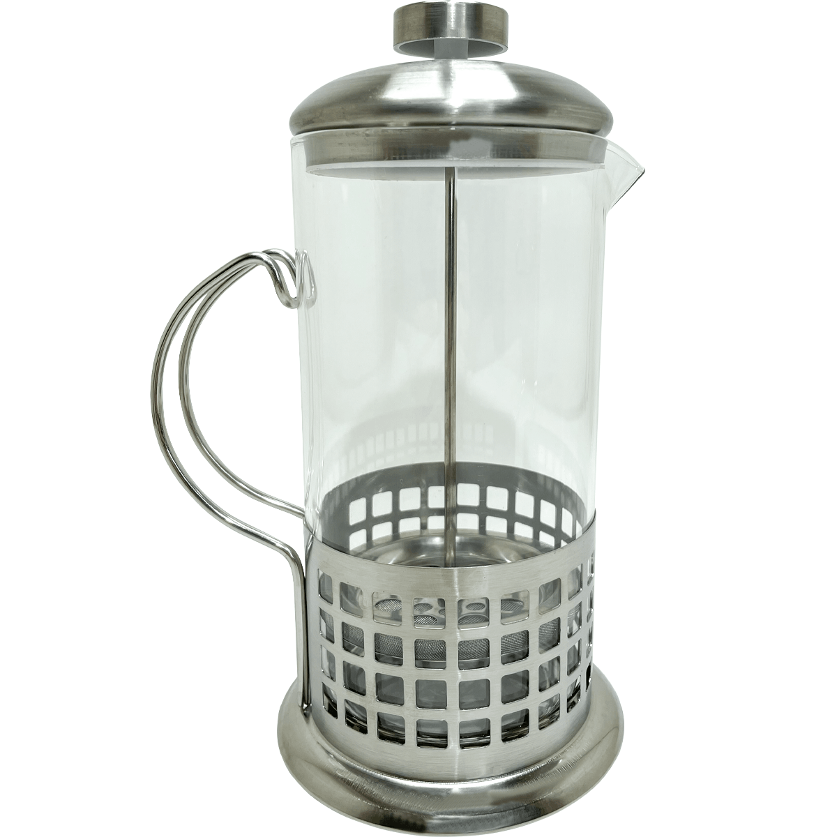 Cafeteira Prensa Francesa 600ml Aço Inox Quadrados - Dekasa Utilidades