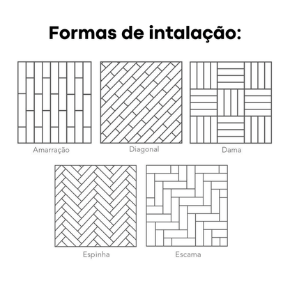 Piso Vinílico Autocolante Pvc Revestimento Adesivo Madeira 5m² - Dekasa Utilidades
