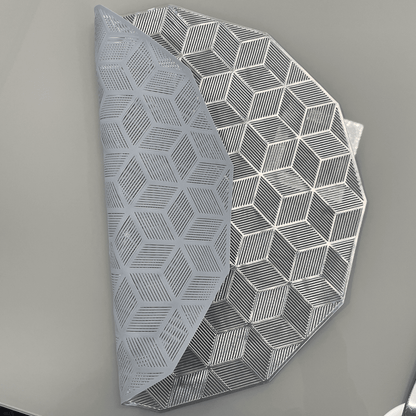 Jogo Americano 6 Peças para Mesa Posta Prata - Dekasa Utilidades