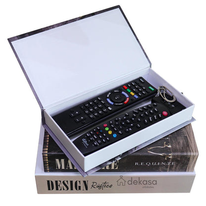 Livro Falso Decorativo Modelo Design Rústico - Dekasa Utilidades