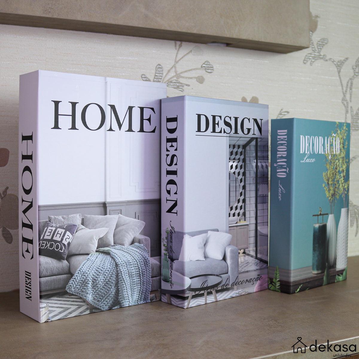 Livro Falso Decorativo Modelo Home 01 - Dekasa Utilidades
