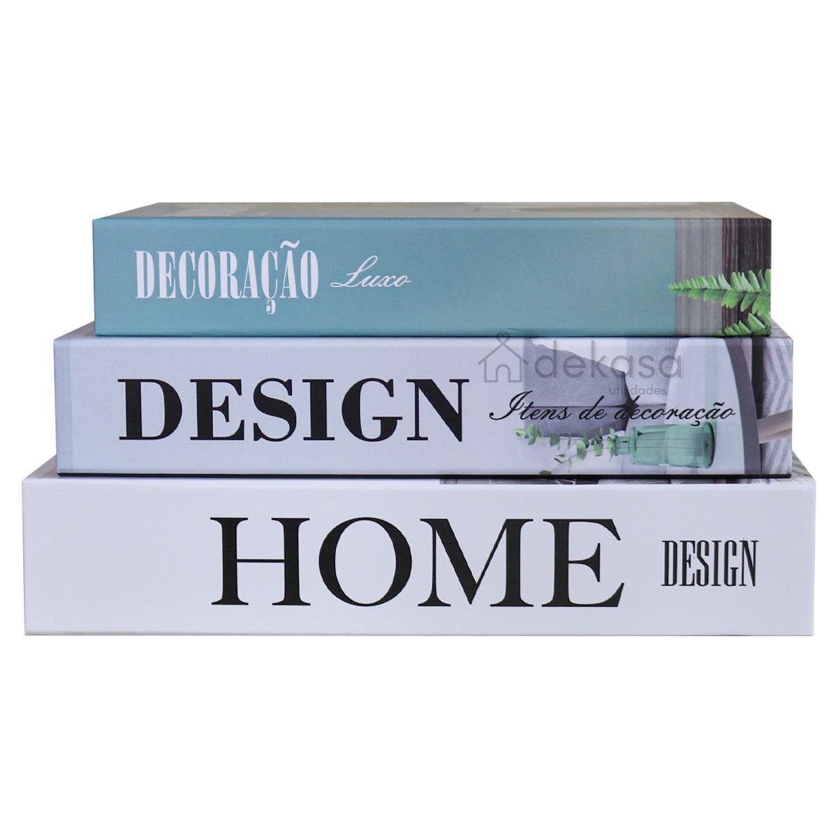Livro Falso Decorativo Modelo Home 01 - Dekasa Utilidades