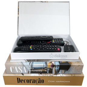 Livros Caixa Decorativo Grande Luxo - Decoração Harmonia - Dekasa Utilidades