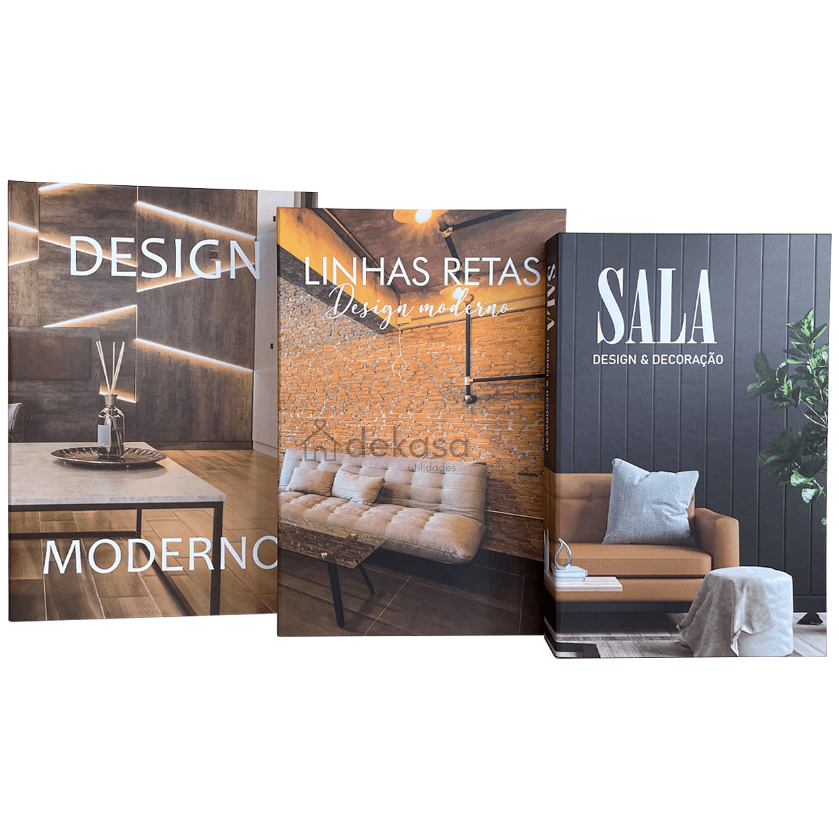 Livros Caixa Decorativo Grande Luxo - Design Moderno - Dekasa Utilidades