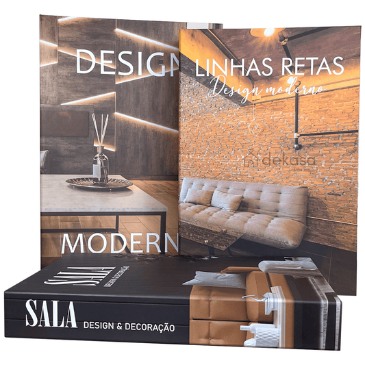 Livros Caixa Decorativo Grande Luxo - Design Moderno - Dekasa Utilidades