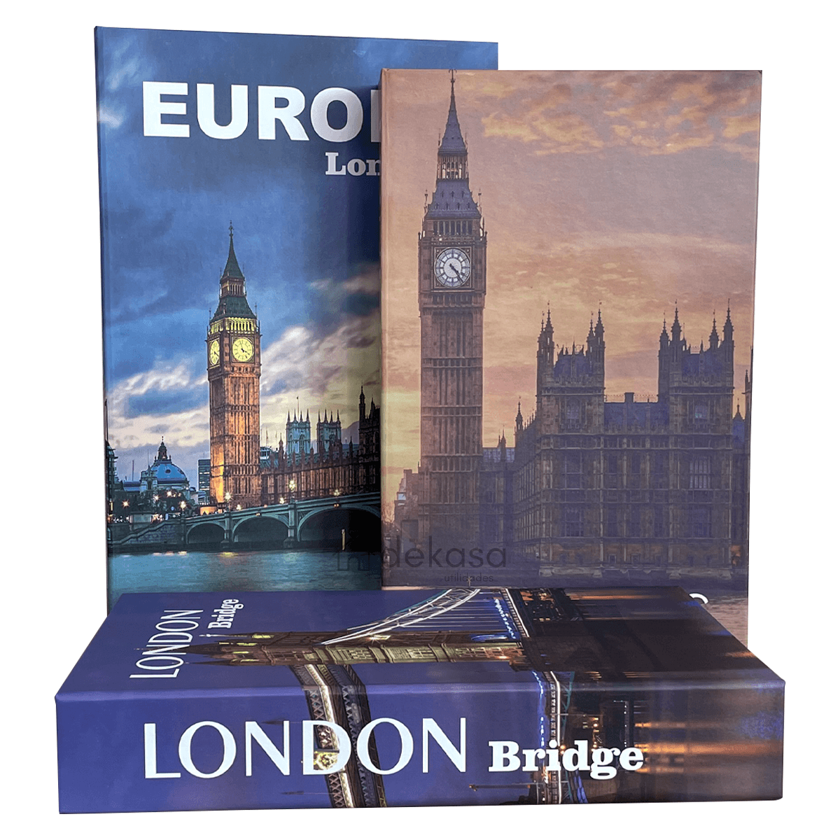 Livro Falso Decorativo Coleção Europa - Dekasa Utilidades