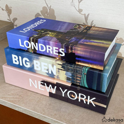 Livro Falso Decorativo Coleção Europa - Dekasa Utilidades